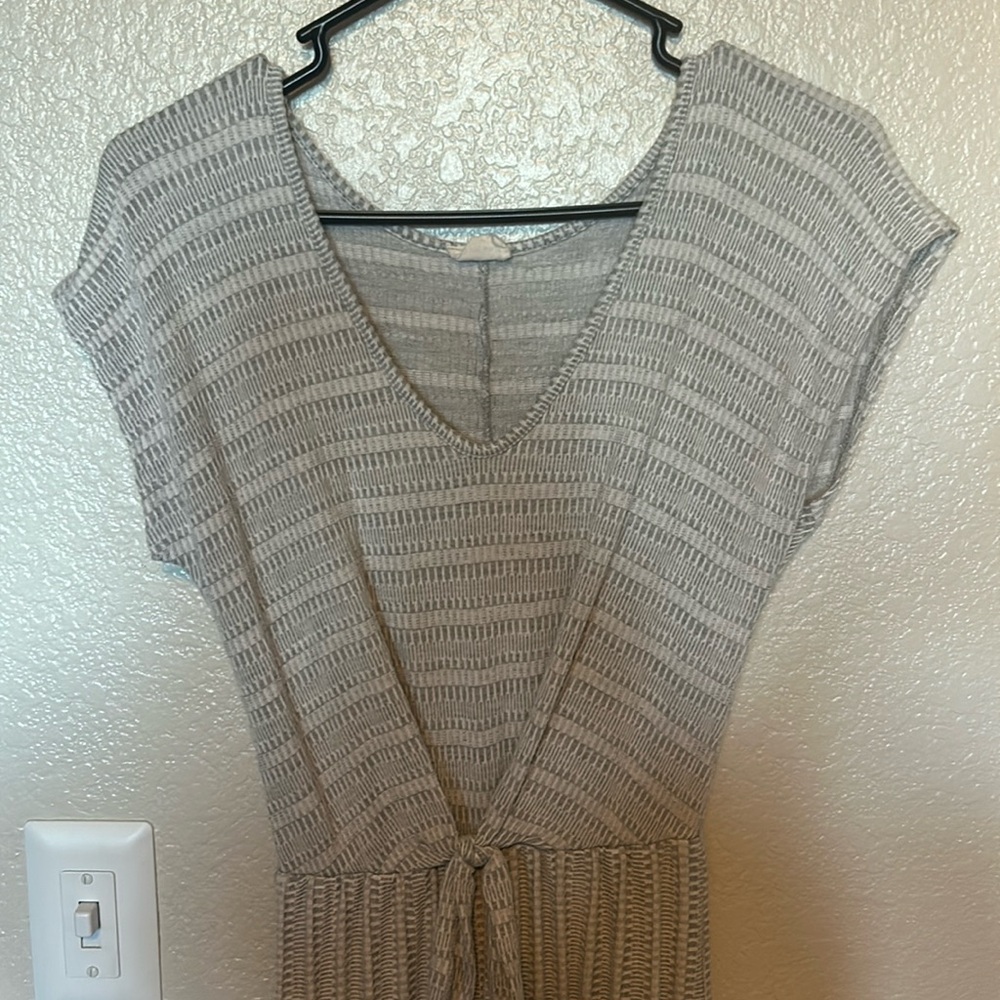 Grey dainty patterned jumpsuit